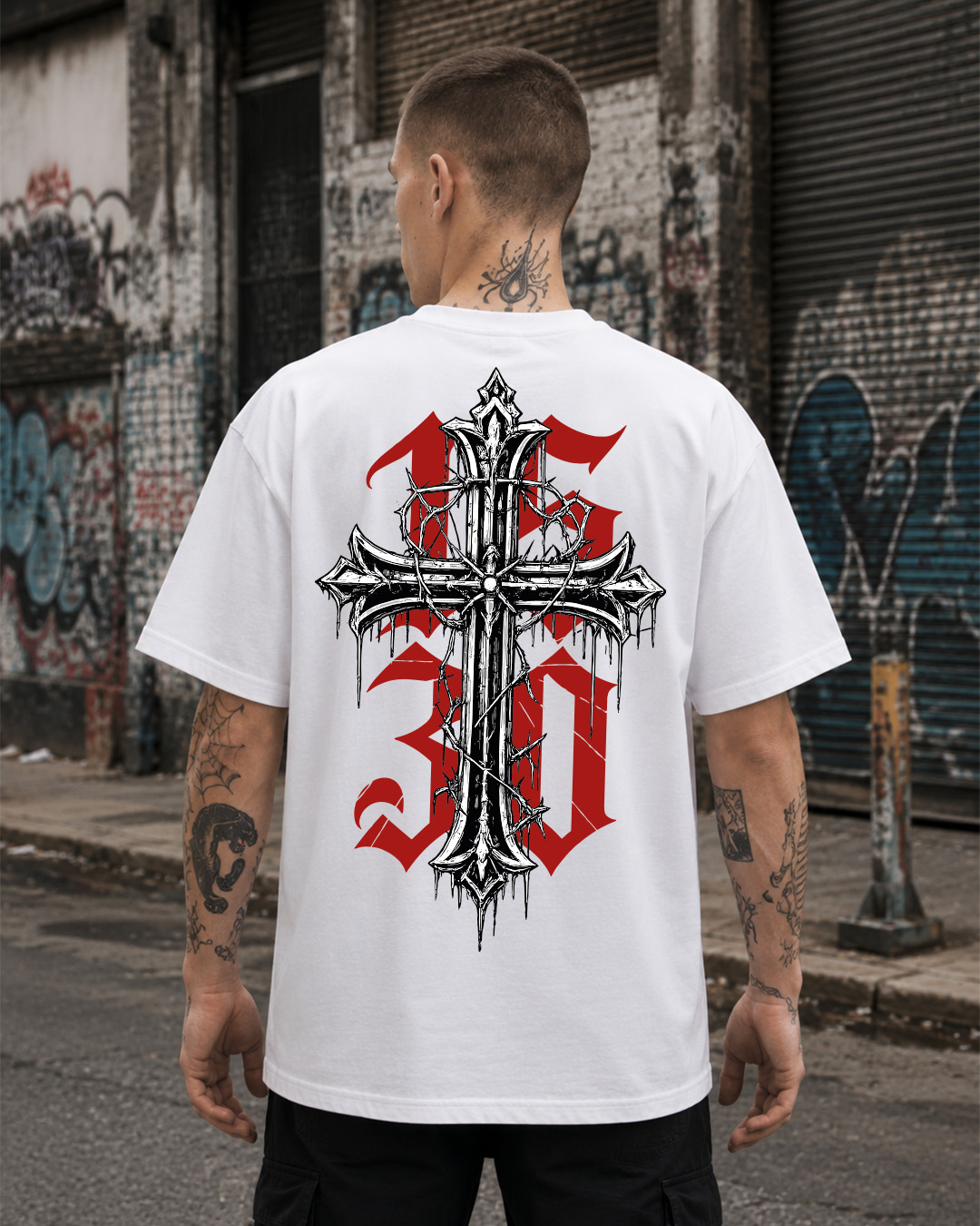 Stylové oversize tričko Trikito na modelovi