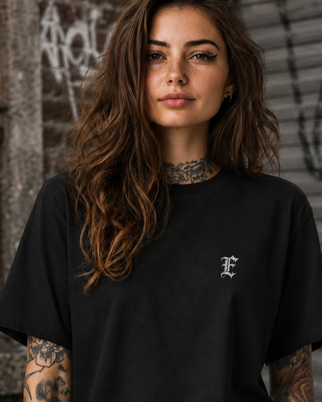 Detailní pohled na oversize tričko Trikito
